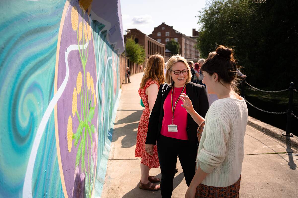 The success of the Big Community Challenge in 2023 was marked with a 23 metre mural in Foss Walk, featuring an underwater landscape filled with wildlife. 